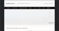 Desktop Screenshot of gondolaservizio.com